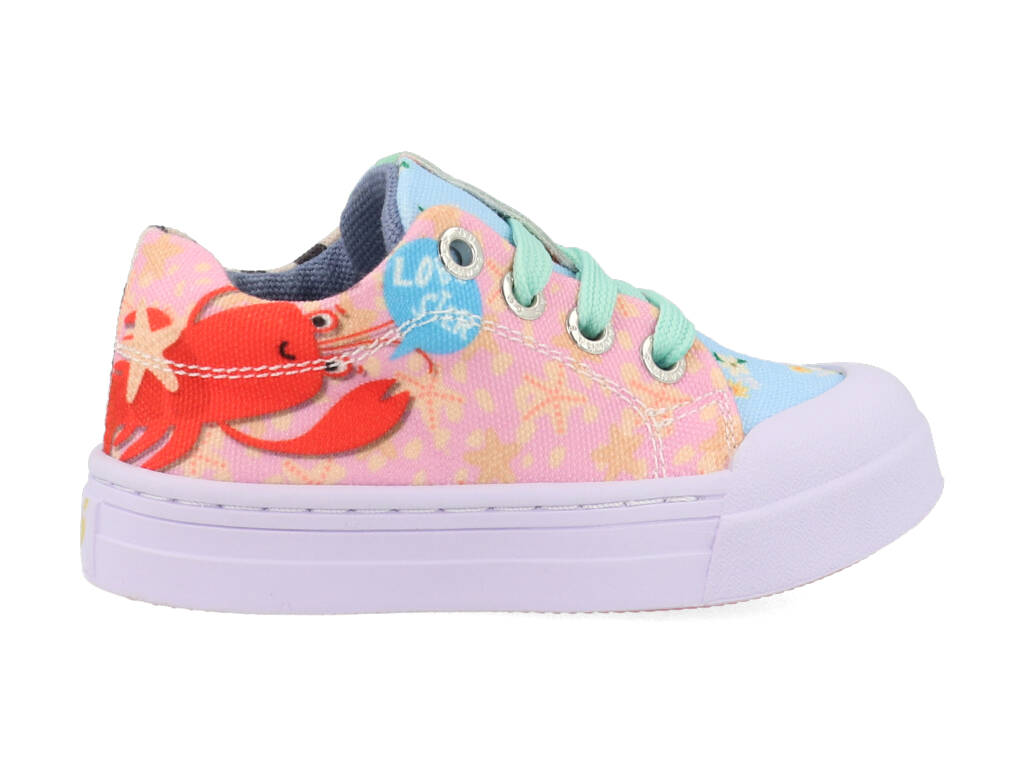 Go Banana's Sneakers GB22SLOBSTER L Roze Blauw 34 maat 34